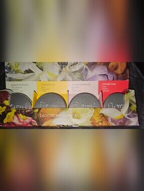 Floral Scented Candle Discovery Set - Assorted Bloom Scents- New